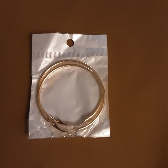 Large circle fashion jewelry thin earrings (350) - Picture 5 of 5